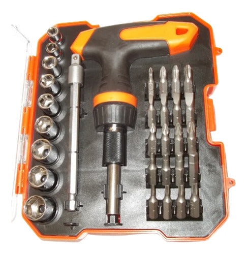 Thunderfall T-Handle Screwdriver Set with 32 Pieces - 29 Bits 2