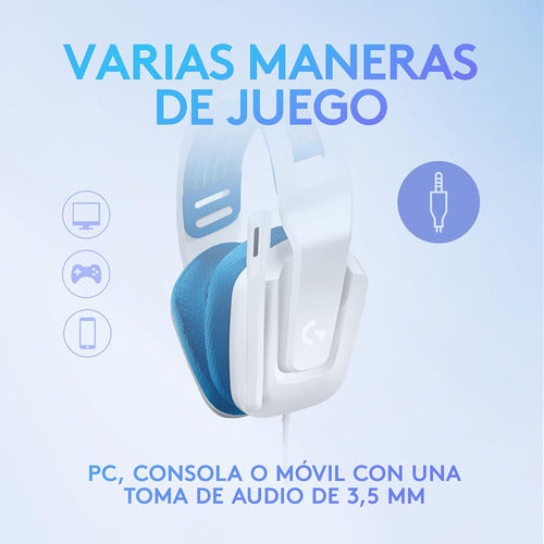 Auriculares Con Cable Logitech G335 Pc Mic Con Silenciamient 2