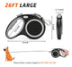 EC.Teak Retractable Dog Leash, 26 Feet 1