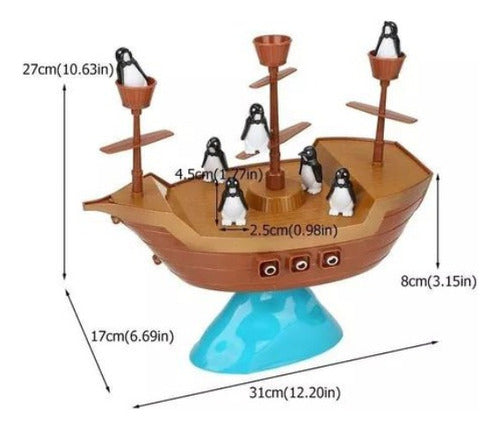 Pingüinos Barco Pirata - Juego De Mesa 1