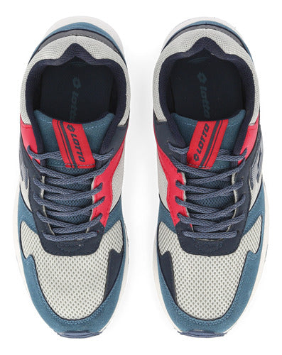 Lotto Runner Plus Men's Sneakers in Blue and Red 3