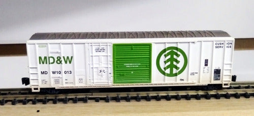 Vagon Box-car Md And W - Escala N Athearn 10255 2