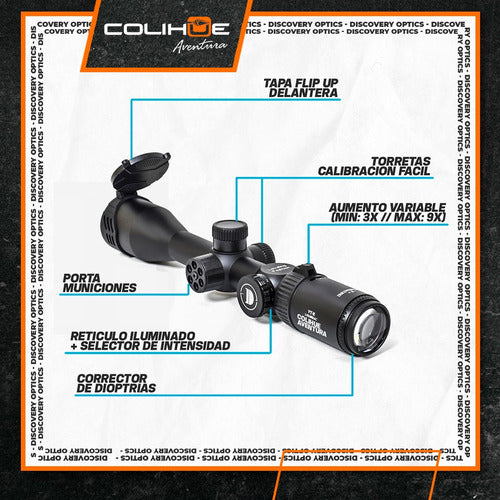 Discovery VTR 3-9x40 IRAC - Illuminated Scope 1