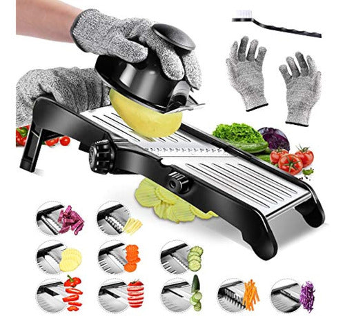 Masthome Mandoline Food Slicer, Adjustable Stainless Steel V 0