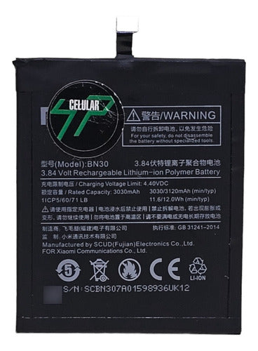 Tcelular Battery for Redmi 4A BN30 3120mAh 0