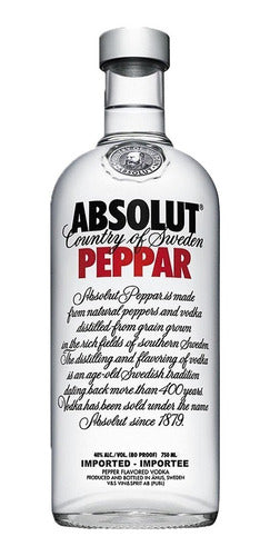 Absolut Peppar Vodka 750ml 0