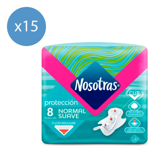 Nosotras Plus Sanitary Towels with Gel Pack of 8 0