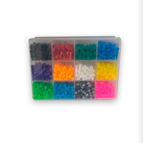 Hama Beads 15 Colors Box + 5 Patterns + Tweezers + Ironing Paper 0