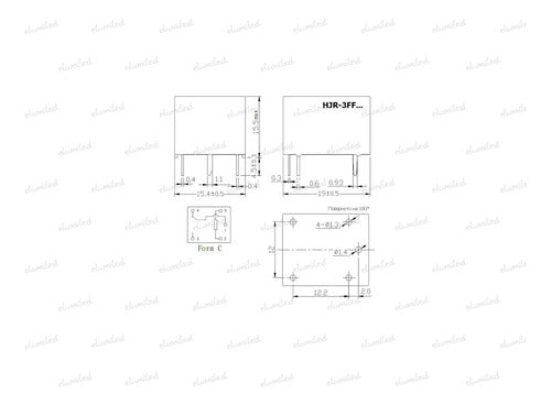 40 Reles Bobina 12v Dc 10a 250v 1 Inversor Srd-12vdc-sl-c 2