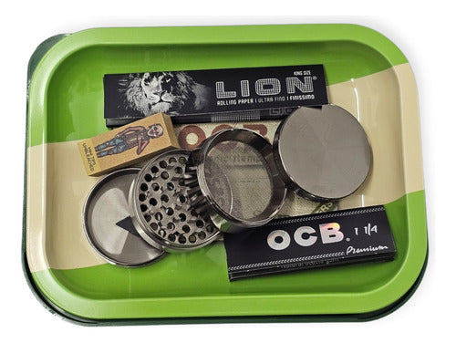 OCB Grinder Tray 4 Parts Large Lion Color Raw Art 7