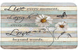 Vpupcn Rustic Daisy Bath Mat Farmhouse Floral Butterfly Con 0