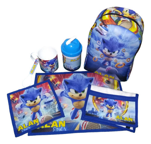 Luz Luna Set De Jardín Personalizado Sonic 1