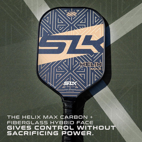 SLK Helix Pro 2024 Pickleball Paddle, Hybrid Carbon Face 4