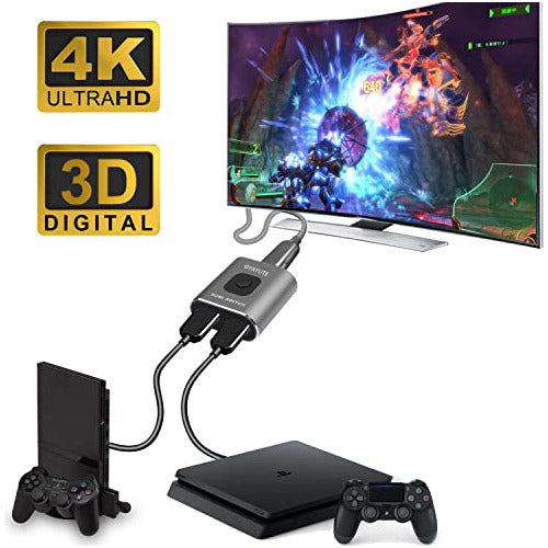 Conmutador Hdmi 4k 60hz 2 En 1 Salida 1