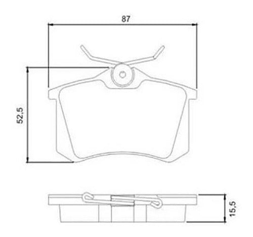 Corven Pastillas Freno Traseras Citroen C4 1.6 16V 1