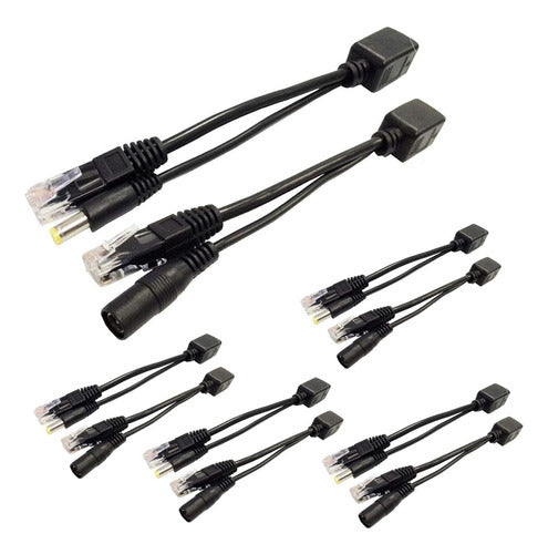 Power Over Ethernet Poe Adapter Inyector 10pair 5.5x2.1mm 1