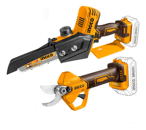 Ingco Kit Mini Chainsaw 6" + Pruning Shears COSLI240306 0