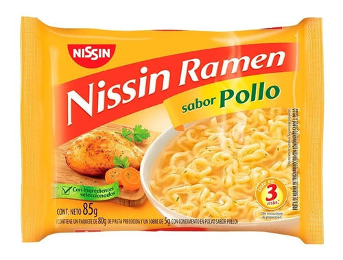 Nissin Ramen Sabor A Pollo Pack X 36 Un X 85grs 0