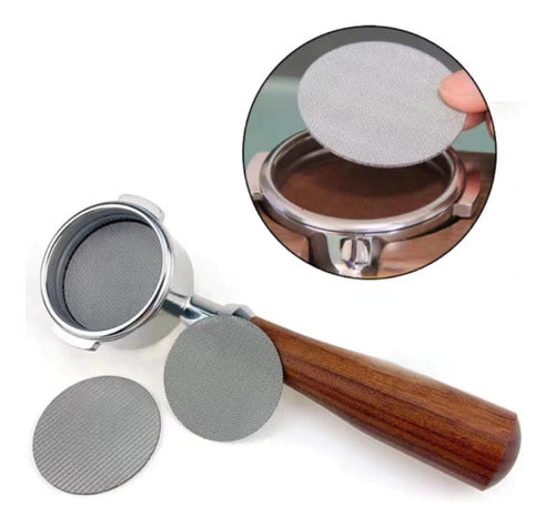 Stainless Steel Coffee Filter Screen 51mm 1mm Espresso Puck 0