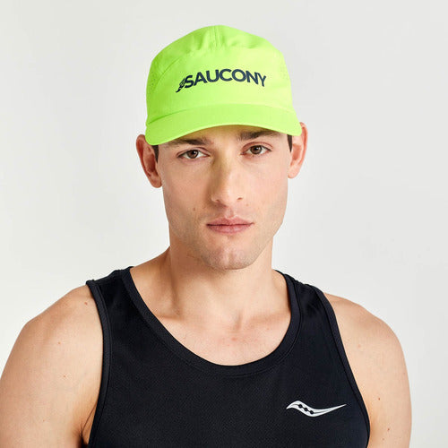 Saucony Outplace Fluo Green Cap 1