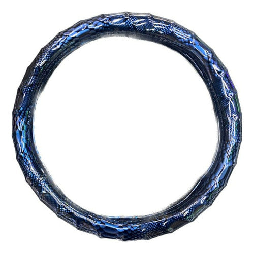 Blue Snake Steering Wheel Cover for Palio, Punto, Uno, Duna 0