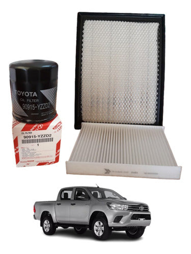 Kit 3 Filtros Toyota Hilux/sw4 Año 2020 0