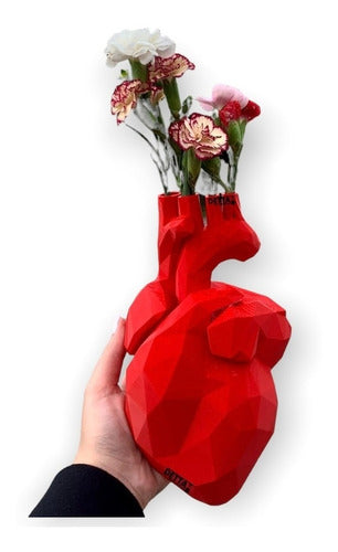 Florero De Corazón Anatómico Impreso En 3d - Detta3d 0