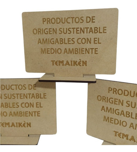 Tienda Flor Creaciones 4 Personalized MDF Signs 10x15 with Base 3