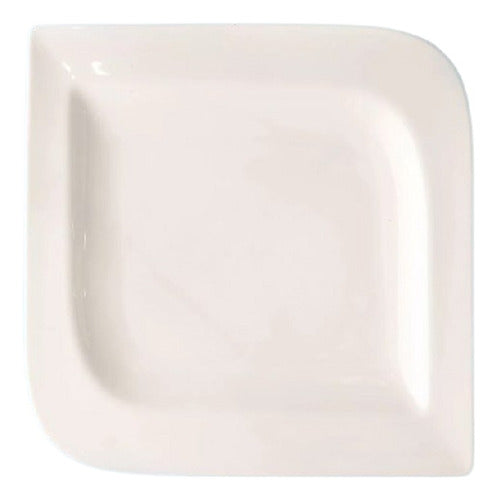 Set of 2 Square Winged Horeca Harmony 28 cm Porcelain Platters 0