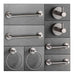 Luckup Set of 8 Bathroom Accessories - Polished Nickel 0