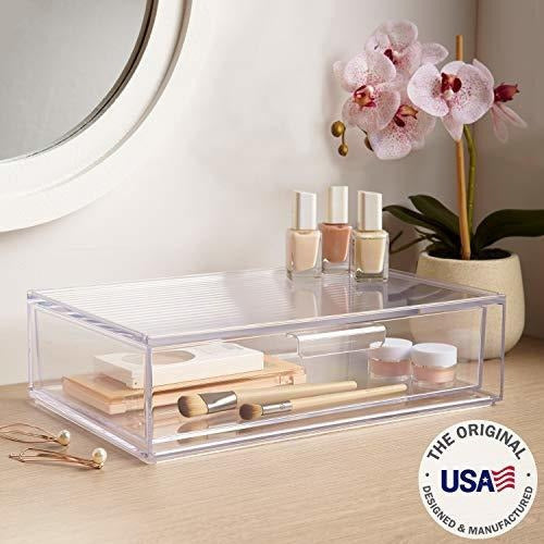 Stori Audrey Stackable Cosmetic Organizer Drawer 30x20x8.5cm Clear 1