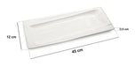 Bazar Curved Sushi Platter 45 X 12 Cm Premium Porcelain 2