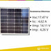 Monocrystalline Solar Panel 60W 12V Hissuma 1