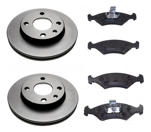 Bar Brake Disc and Pad Kit for Ford Fiesta 2006/2012 0