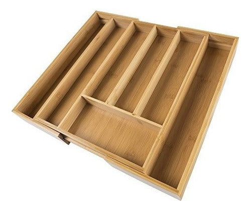 Lavish Home Bamboo Expandable Drawer Organizer 2