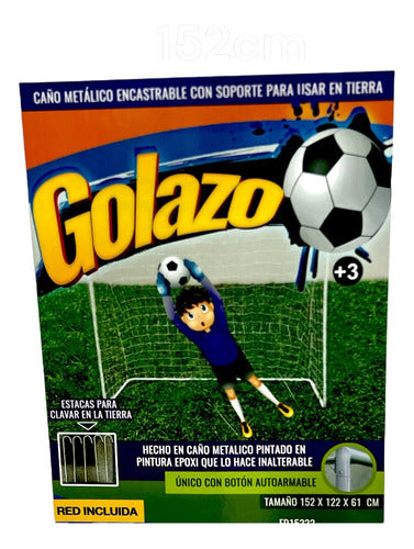 FAYDI Soccer Goal Set - Easy Assembly, Sturdy Metal Construction, Includes Net 7