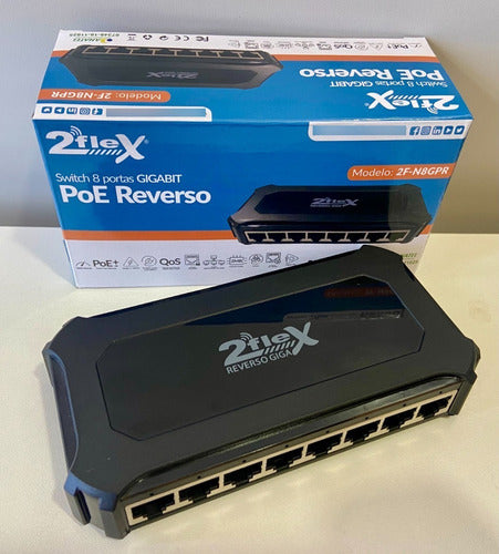 Switch Giga Poe Reverso 5v A 48v Vlan - Simples Connect 2