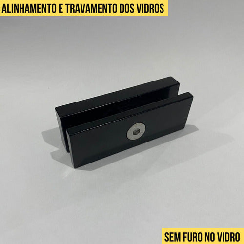 Conector Preto União  180° V/v Para Guarda Corpo 3