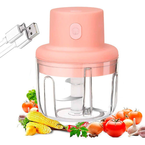 Electroland Rechargeable USB Wireless Electric Food Chopper Garlic 0