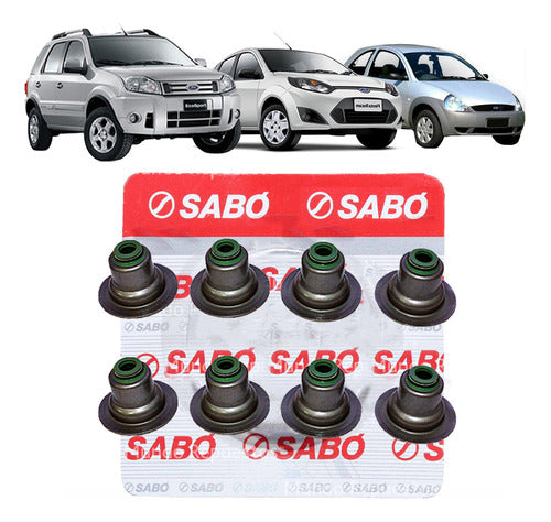 Sabó Valve Seal Set for Ka Fiesta Ecosport 1.6 Rocam (x8) 0