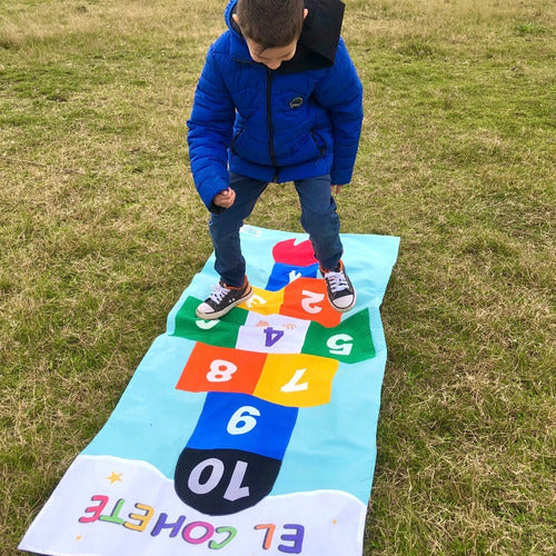 Alfombra Interactiva Cohete Saltar Números Rayuela Niños 1