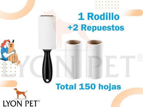 Lint Roller Rodillo Quitapelos Y Saca Pelusa - Incluye 2 Recambios 1