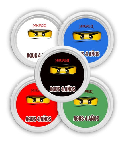 Ninjago Platos Para Torta Pack X10 Personalizado 0