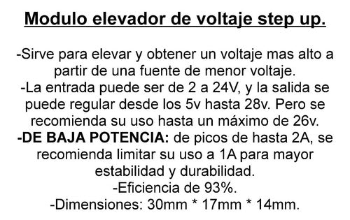 Lote 3 Regulador Elevador Voltaje Step Up 2-24v A 5v-28v Emn 1