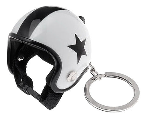 IKOSHOP Motorcycle Open Face Helmet Keychain 0