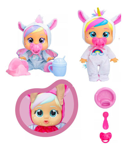 Cry Babies Bebe Lloron Loving Care Unicornio Con Accesorios 0