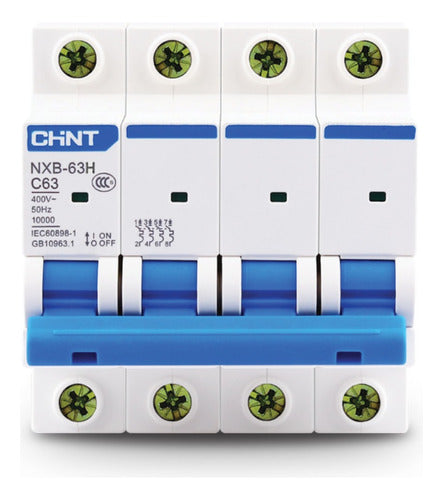 Termica Chint Nxb-63h, In:40a, Icn:10ka, Curva C, 4-polos 0