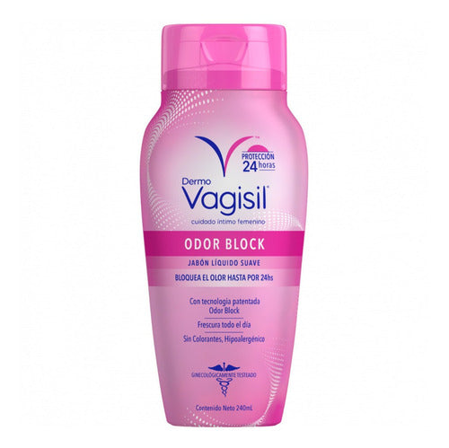 Jabón Líquido Dermo Vagisil Odor Block 240ml 2