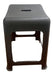 Moderplast Black Rectangular Plastic Stool 0