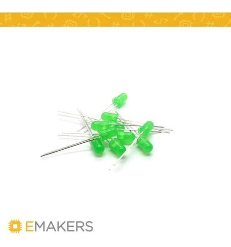Combo 50pcs 3mm Green Round LEDs for Arduino by Emakers 1